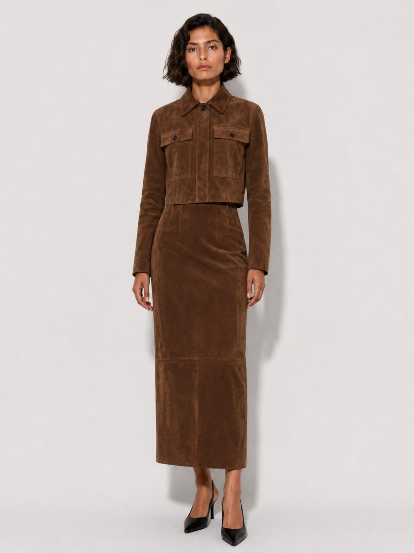 The Suede Crop Jacket