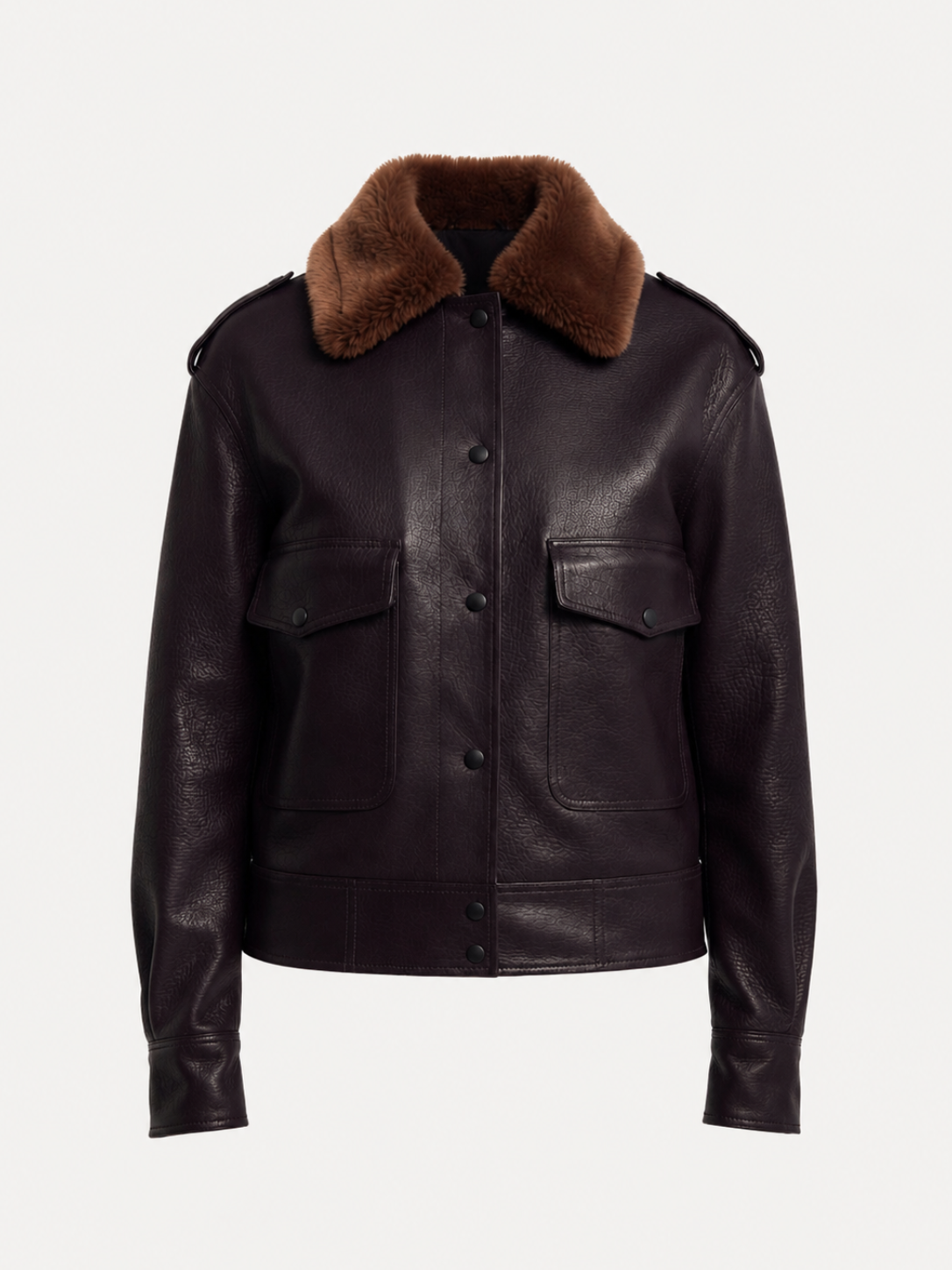 The Contrast Shearling Bomber