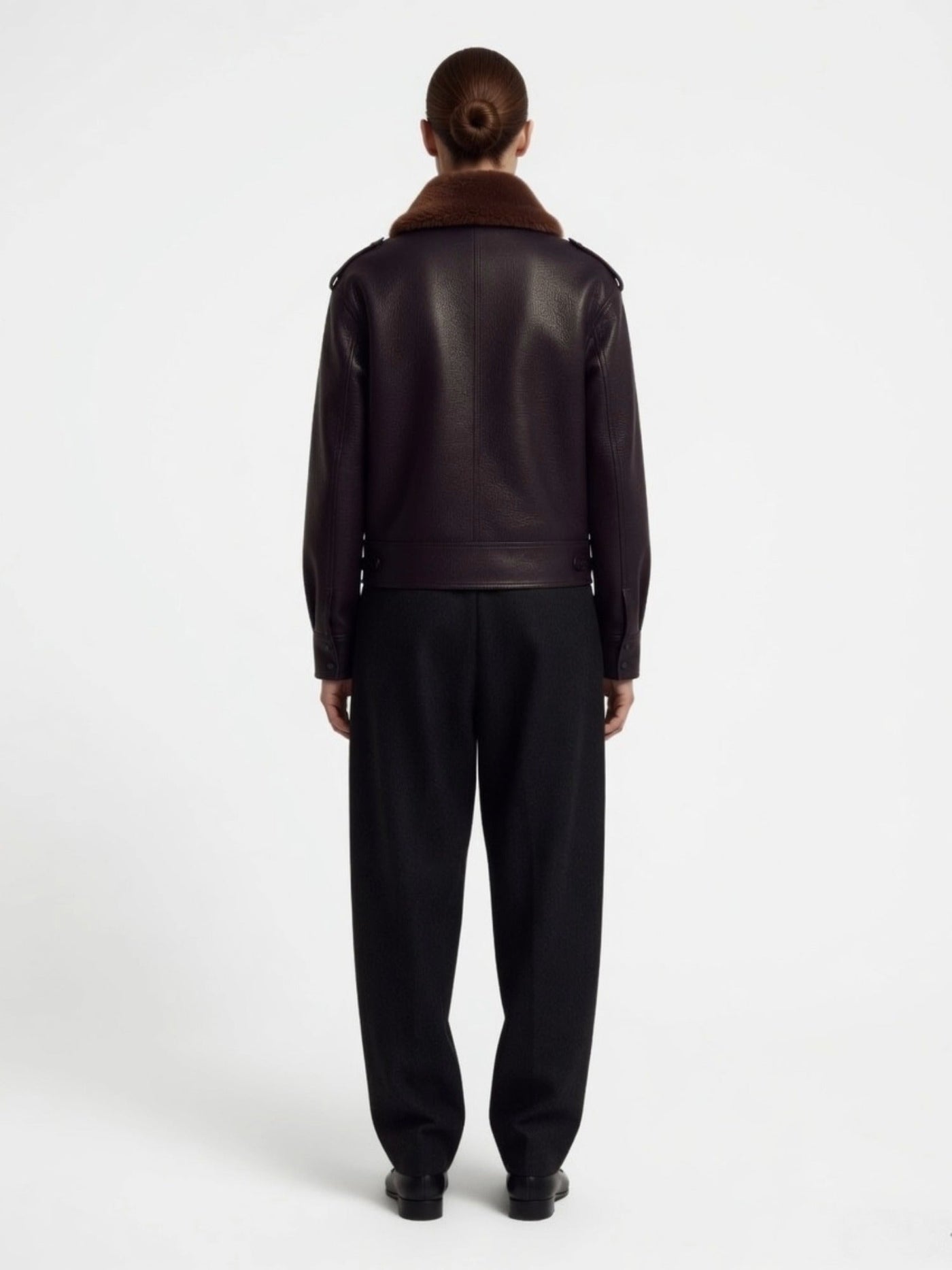 The Contrast Shearling Bomber