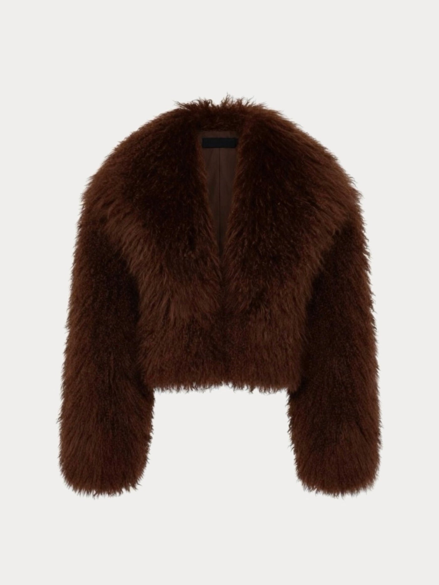 The Mongolian Shearling Crop Jacket